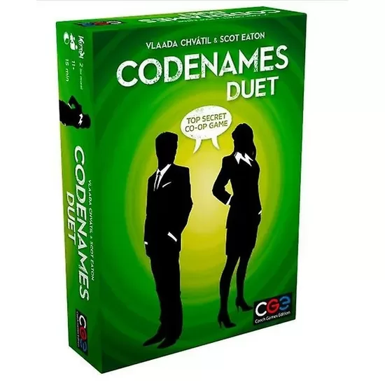 Code Names Duet Tapis de Jeu Action - Jeu de Société Jeu de Cartes